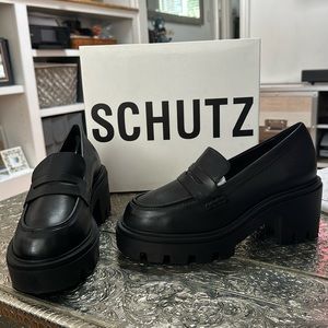 Never worn - Schutz Heeled Loafers